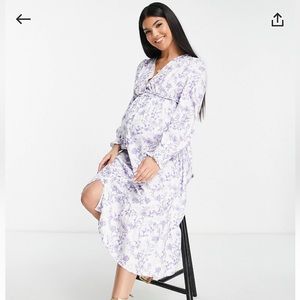 Misguided maternity floral dress